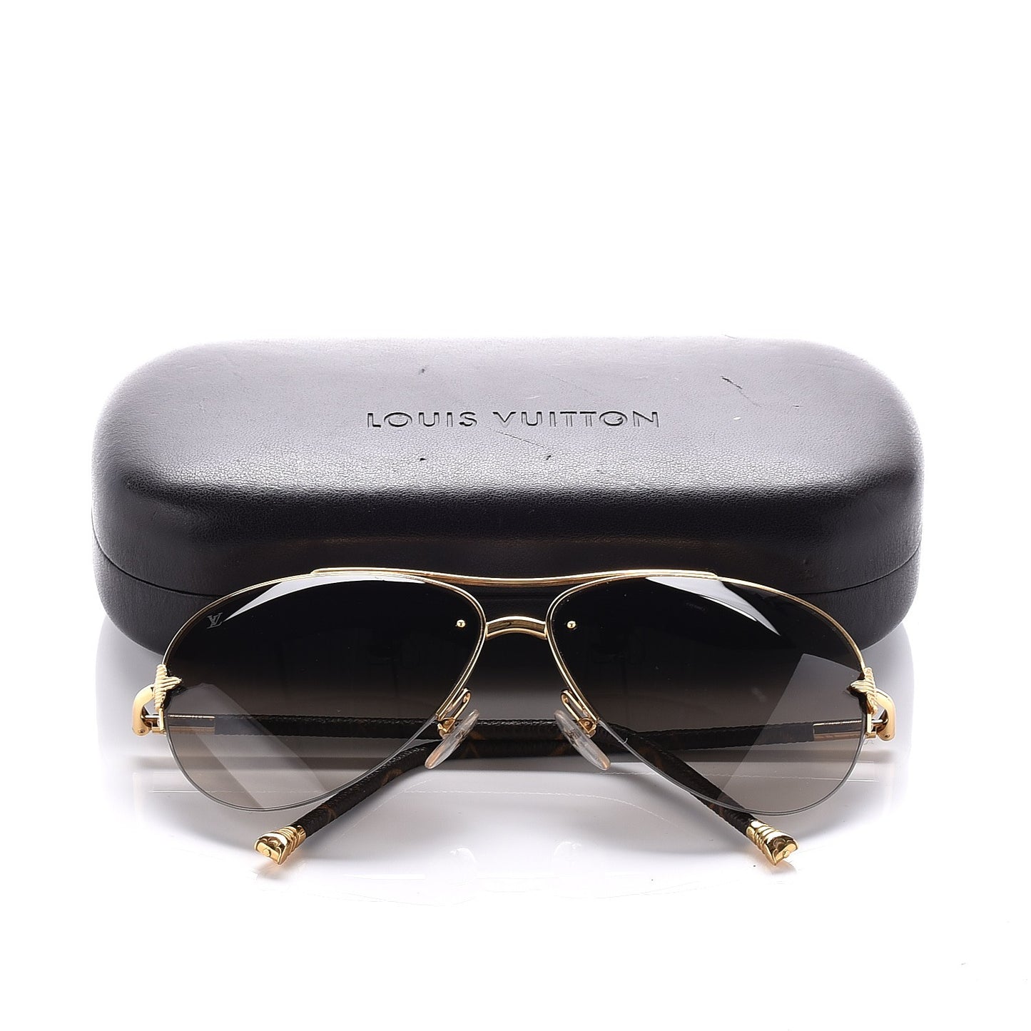 Monogram Petite Viola Pilote Aviator Sunglasses Z0571U Brown