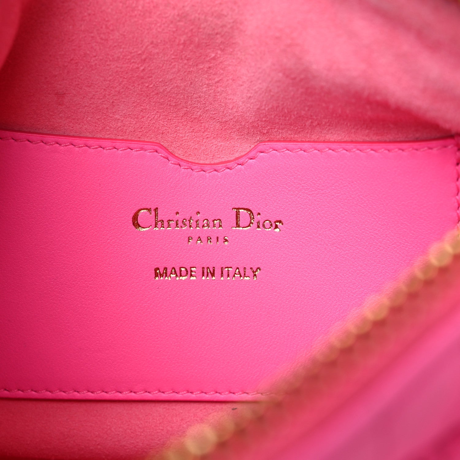 Christian Dior Lambskin Cannage Small Dior Vibe Hobo Bag Pink 6 of 9