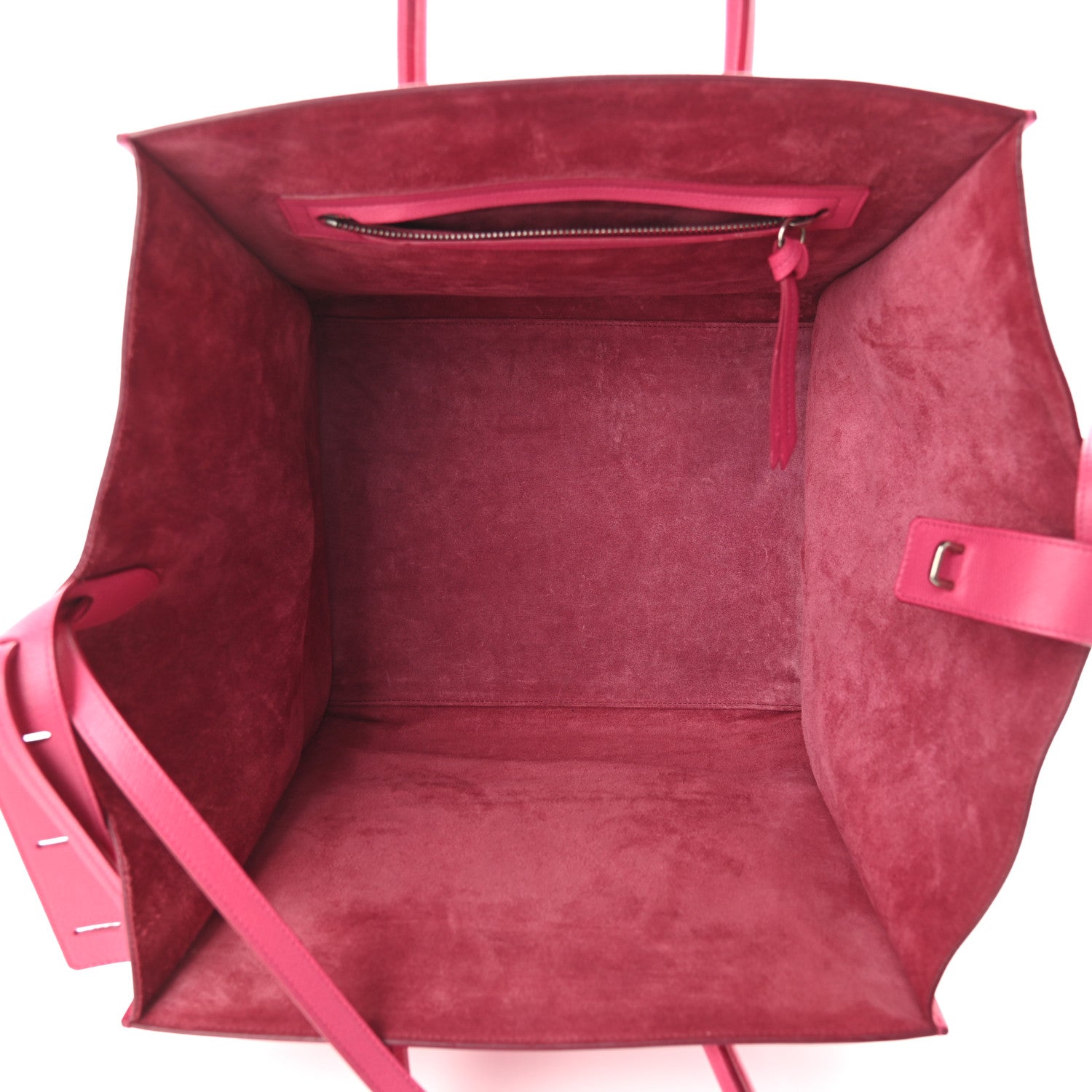 Celine Grained Calfskin Medium Phantom Luggage Fuchsia 4 of 11