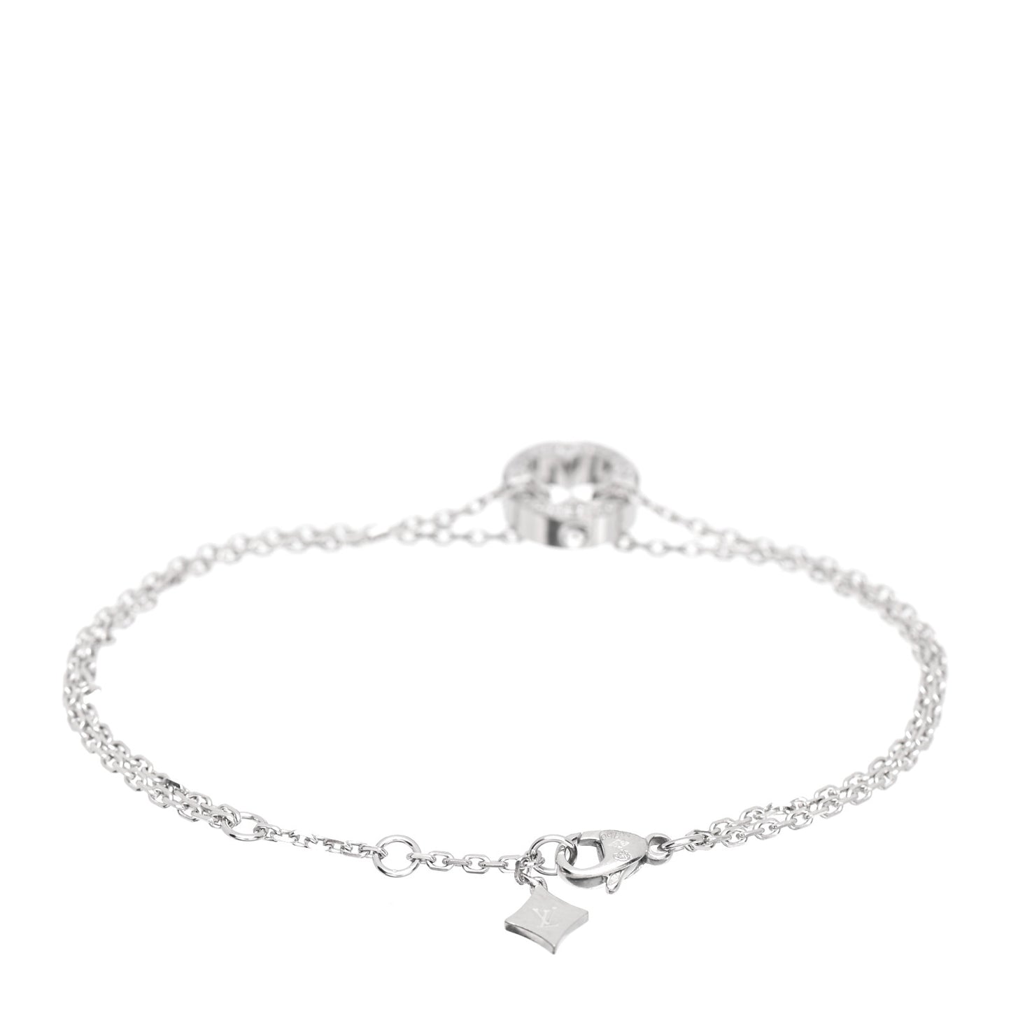 18K White Gold Diamond Blossom BB Bracelet