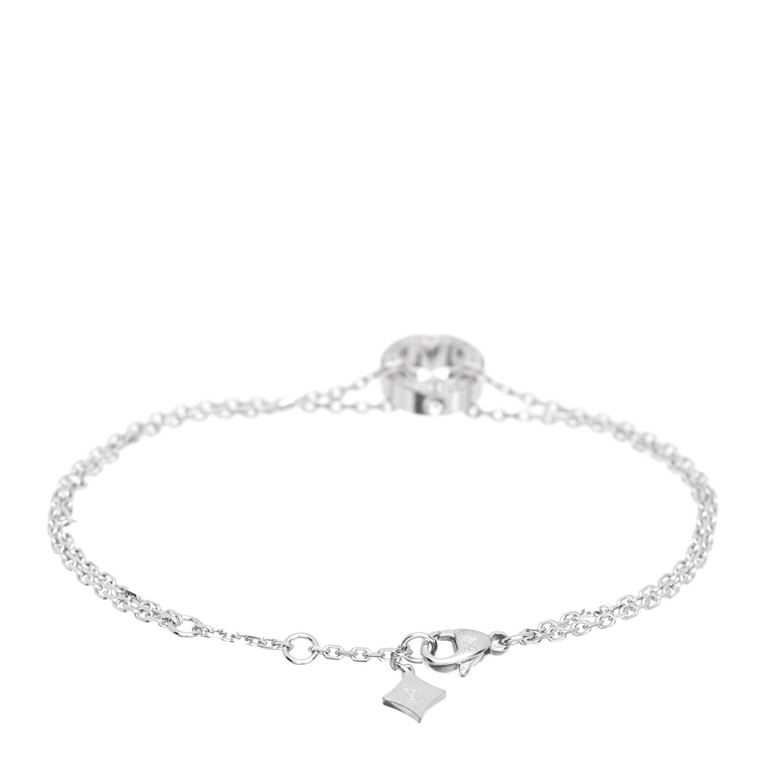 Louis Vuitton 18K White Gold Diamond Blossom BB Bracelet 3 of 4