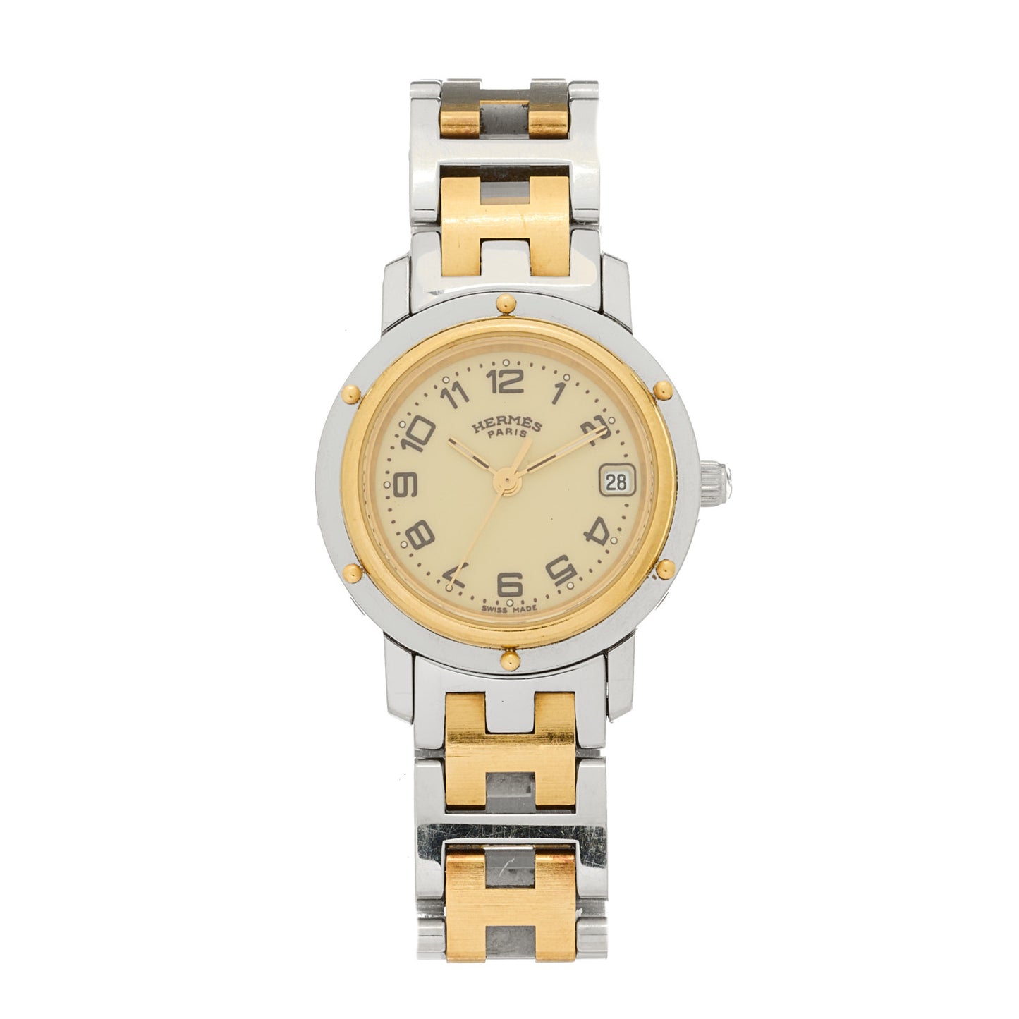 Stainless Steel 24mm Clipper Quartz Watch Gold