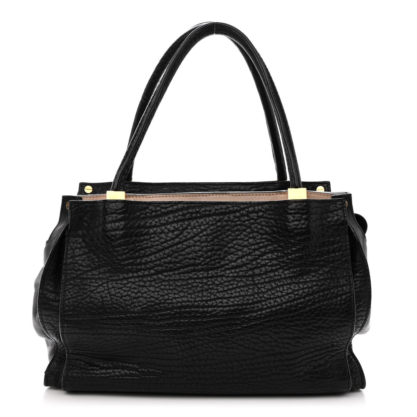 Pebbled Calfskin Dree Shoulder Bag Black
