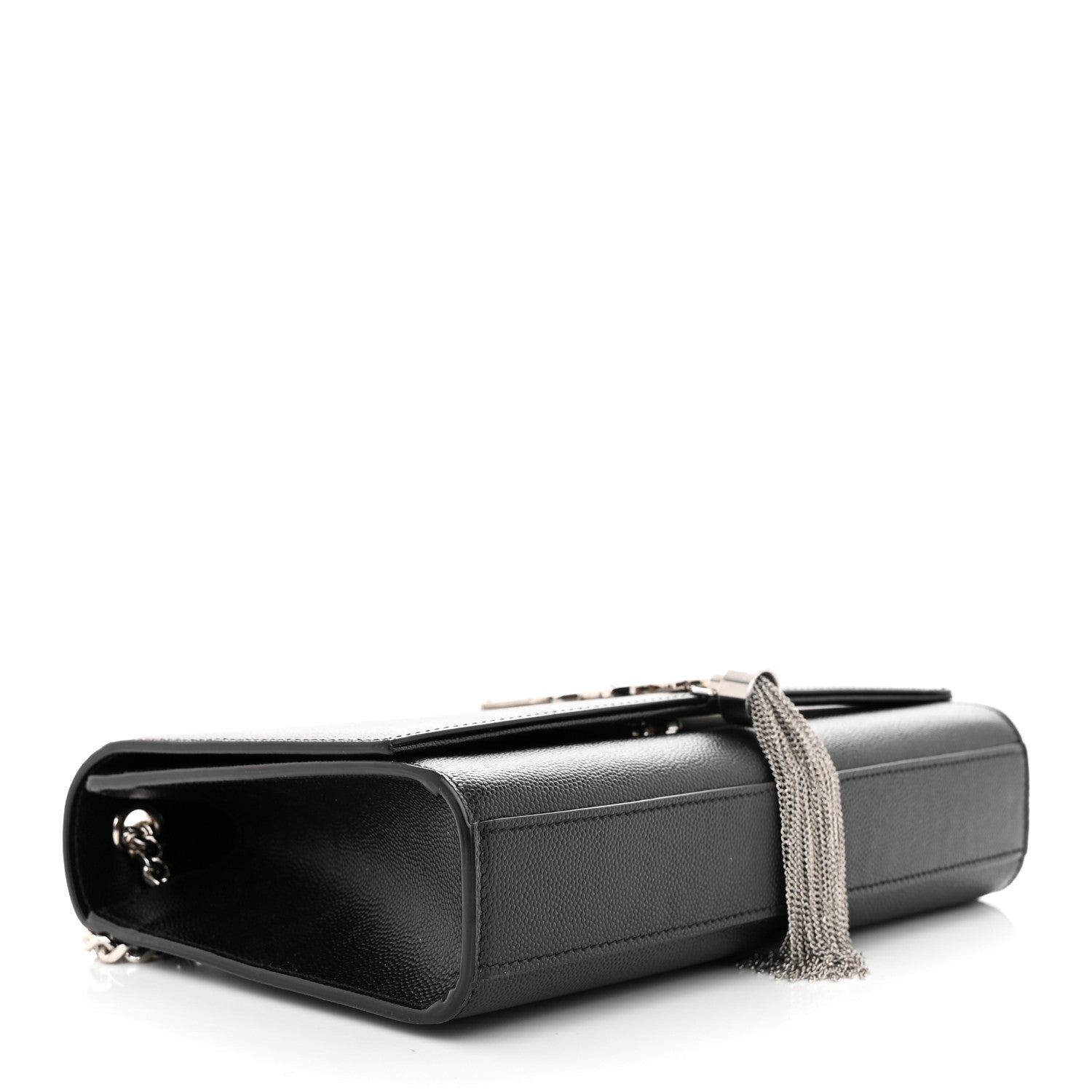 Saint Laurent Smooth Calfskin Medium Classic Monogram Kate Tassel Satchel Black 4 of 11