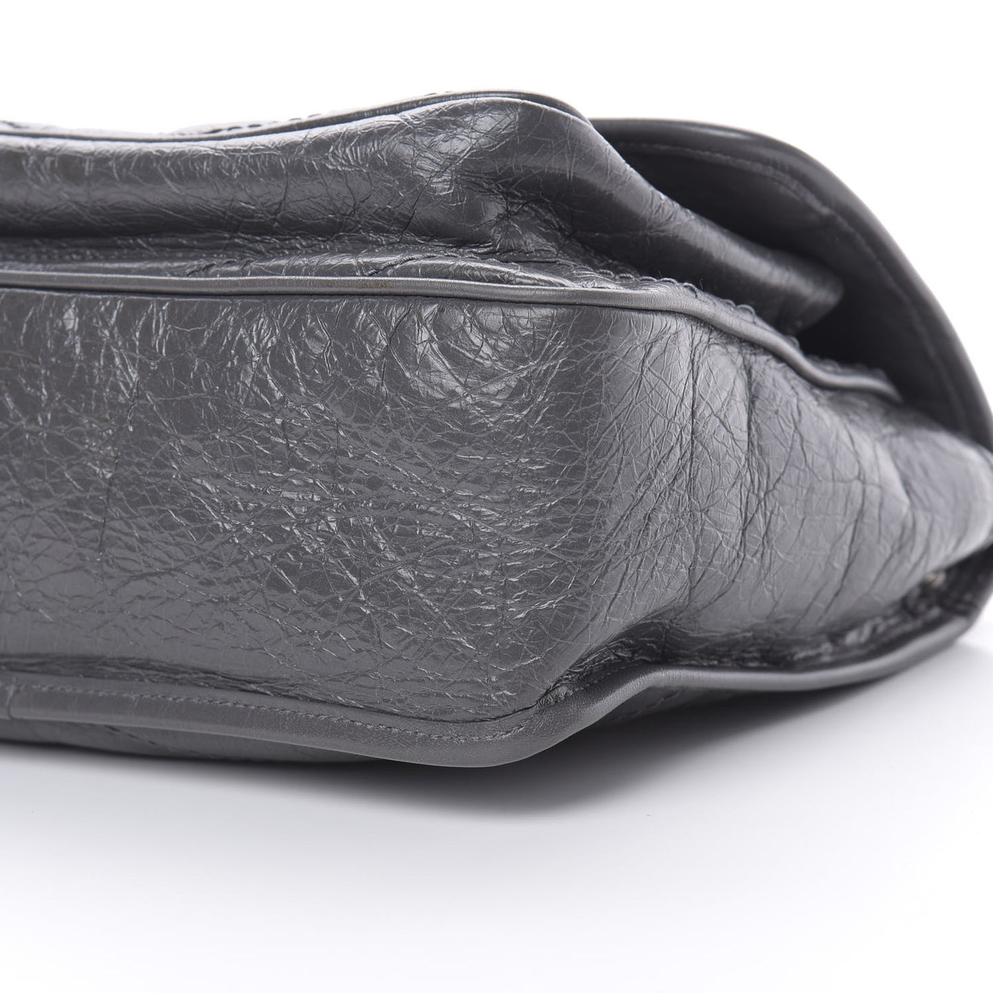 Crinkled Calfskin Matelasse Monogram Medium Niki Chain Satchel Storm