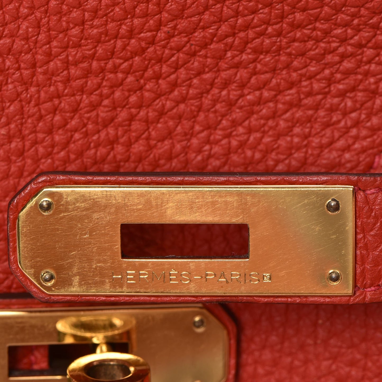 Togo Birkin 35 Rouge Casaque