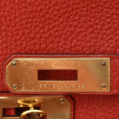 Hermes Togo Birkin 35 Rouge Casaque 17 of 25