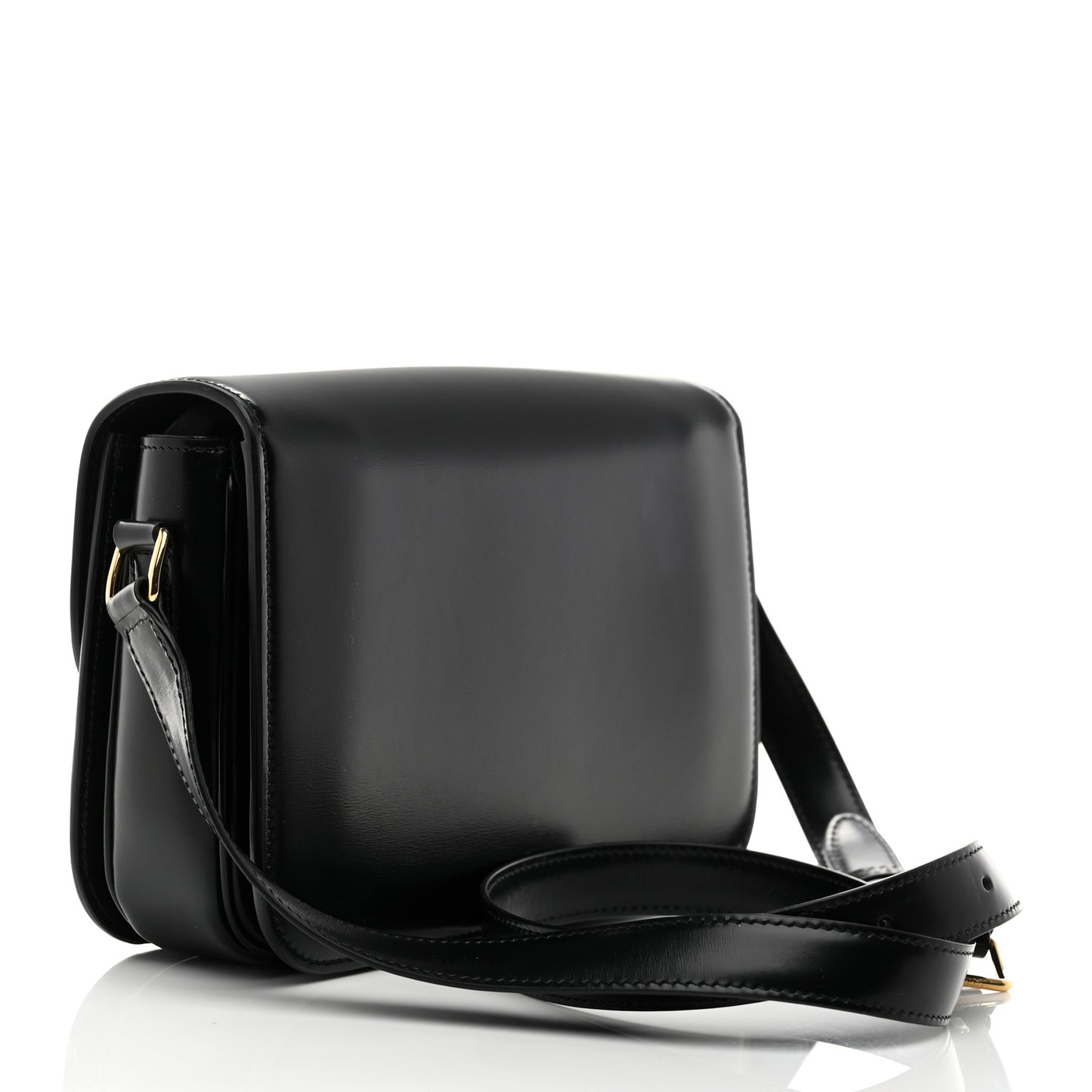 Shiny Calfskin Medium Triomphe Black
