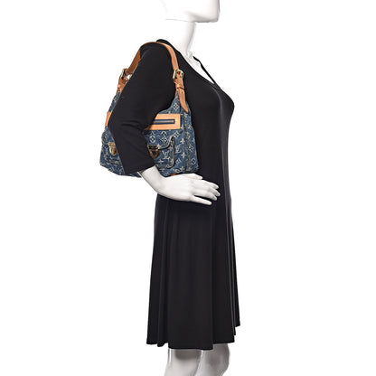 Louis Vuitton Monogram Denim Baggy PM Blue 2 of 11