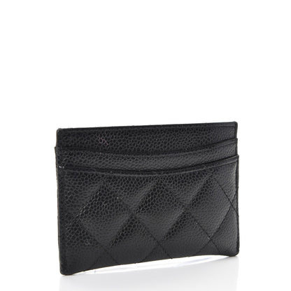 Chanel Caviar Quilted Card Holder Black 3 of 9