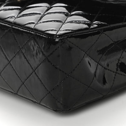Chanel Patent Quilted Medium Double Flap Black 9 of 16