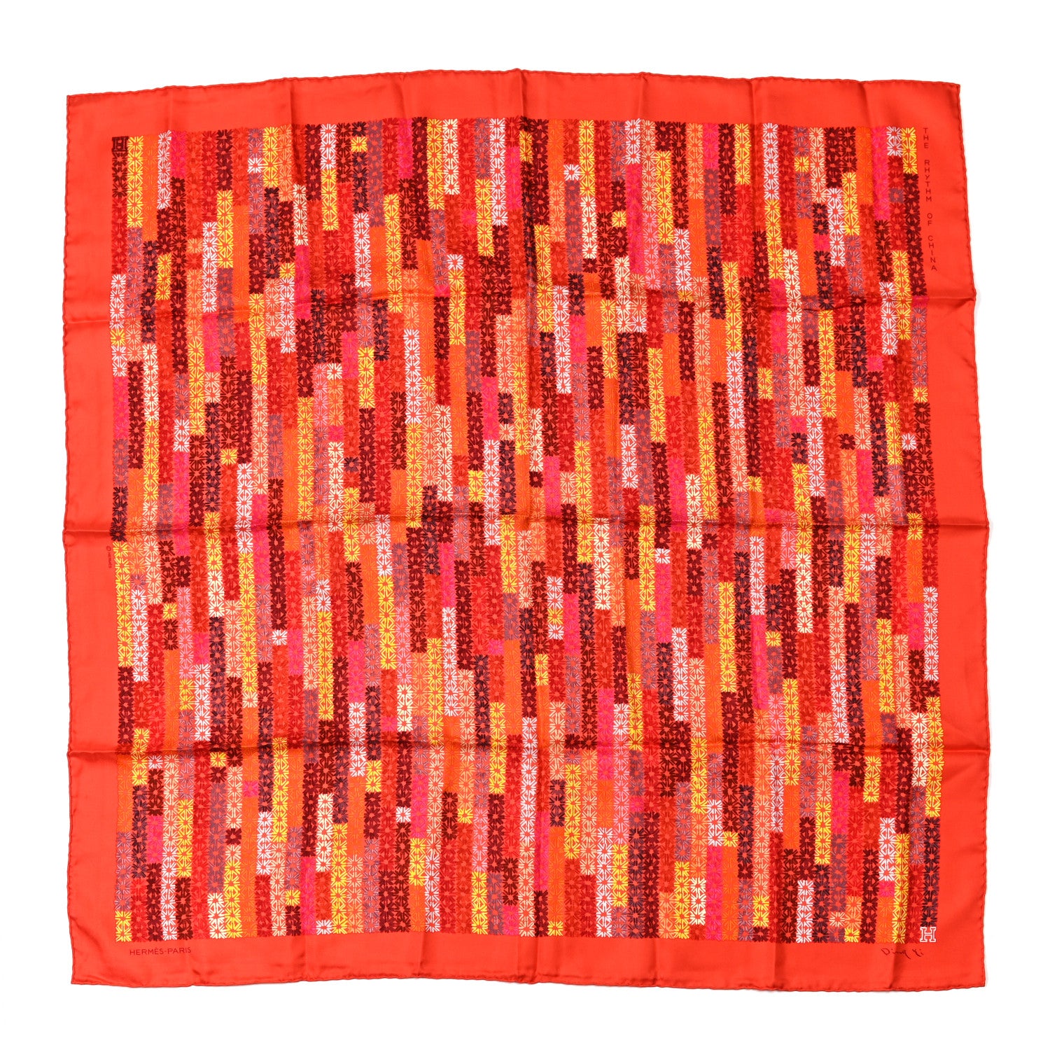 Hermes Silk The Rhythm of China Scarf 90 1 of 6