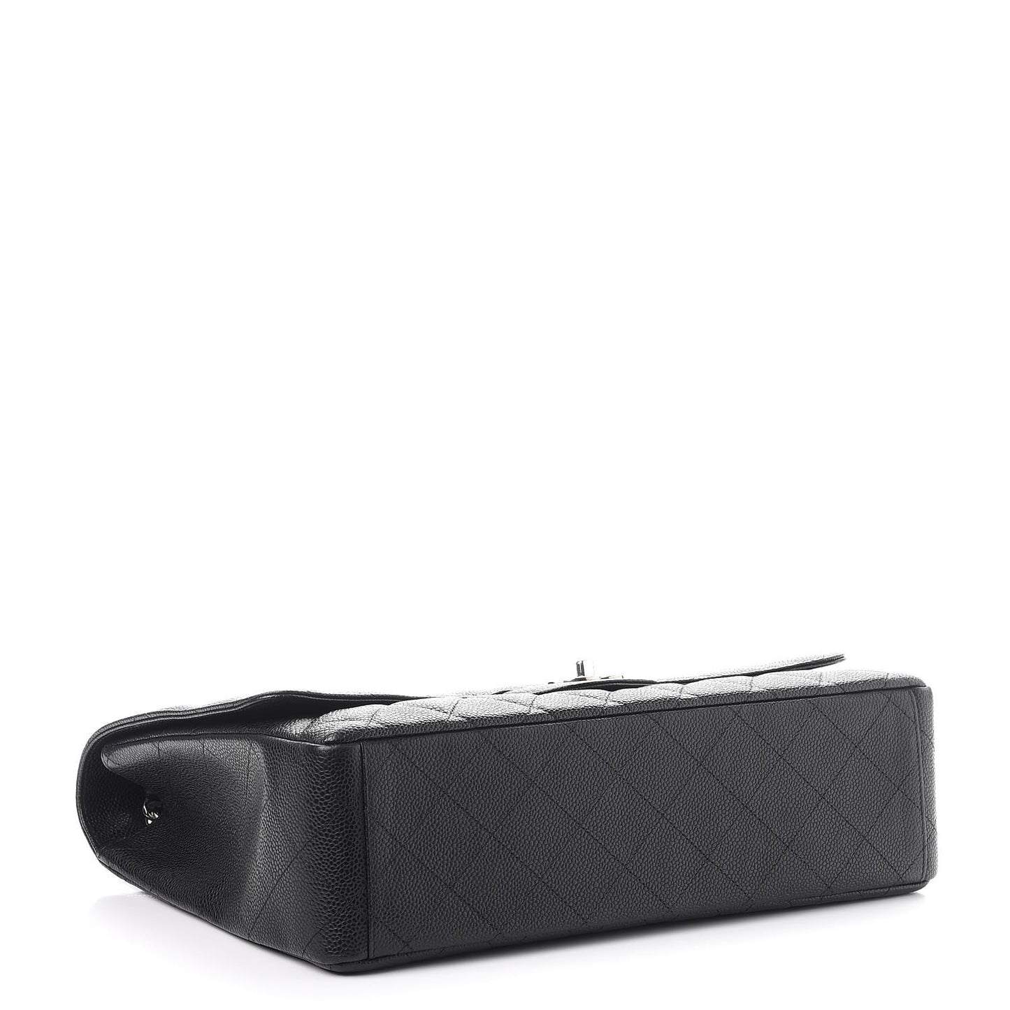 Caviar Quilted Maxi Single Flap Black