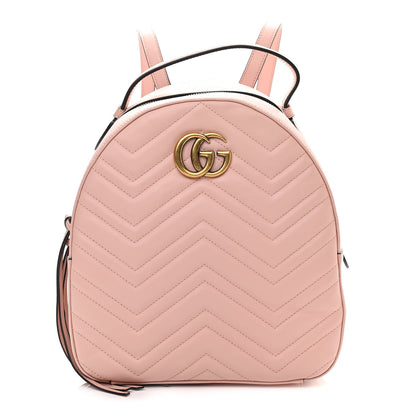 Gucci Calfskin Matelasse GG Marmont Dome Backpack Perfect Pink 1 of 11