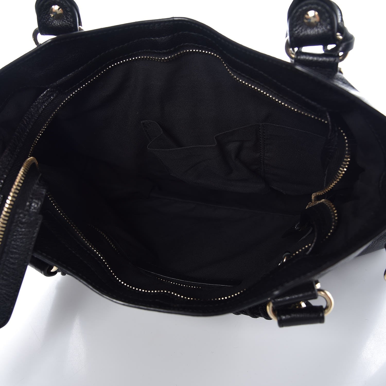 Balenciaga Chevre Silver Metallic Edge Hardware Town Black 6 of 8