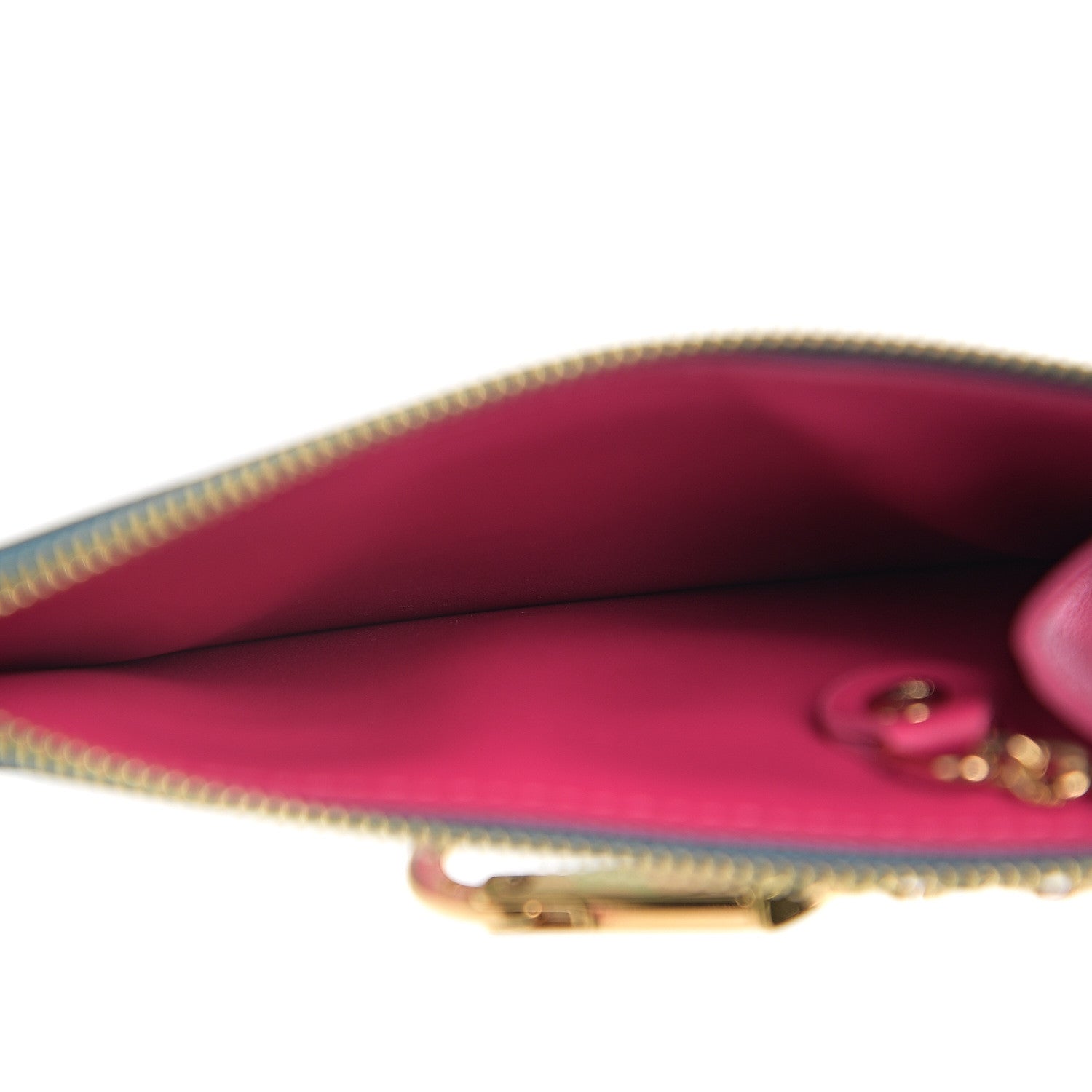 Louis Vuitton Metallic Vernis Degrade Key Pouch Blue Pink 4 of 6