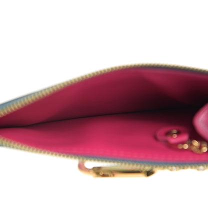Louis Vuitton Metallic Vernis Degrade Key Pouch Blue Pink 4 of 6