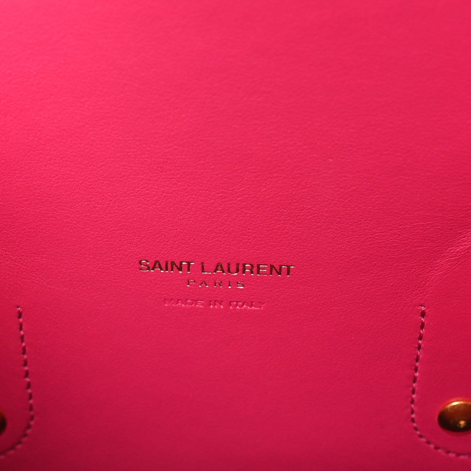 Saint Laurent Calfskin Small Sac De Jour Black Fuchsia 8 of 12