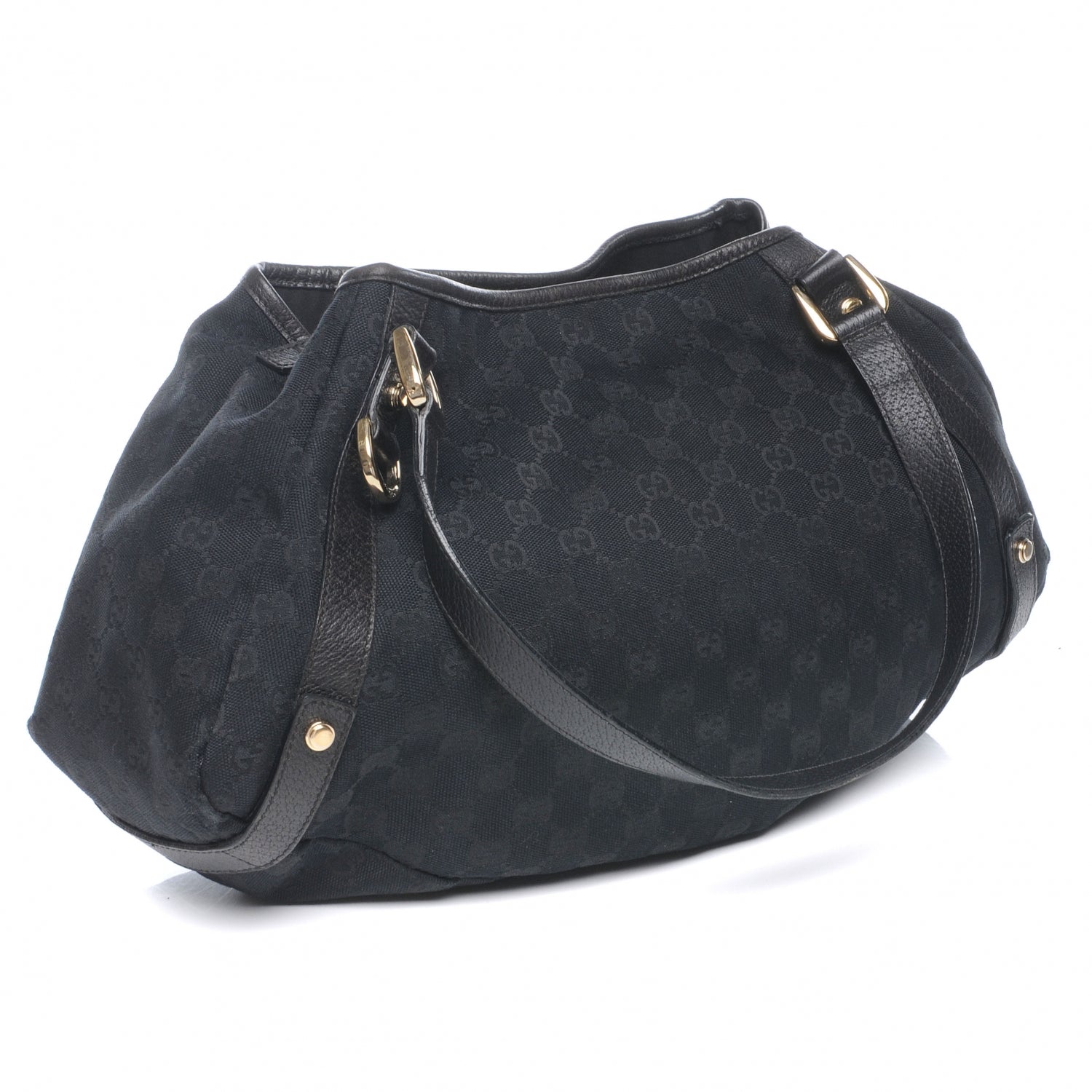 Gucci Monogram Medium Abbey Shoulder Bag Black 3 of 7