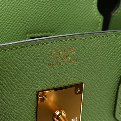 Hermes Epsom Sellier Birkin 30 Vert Criquet 6 of 10