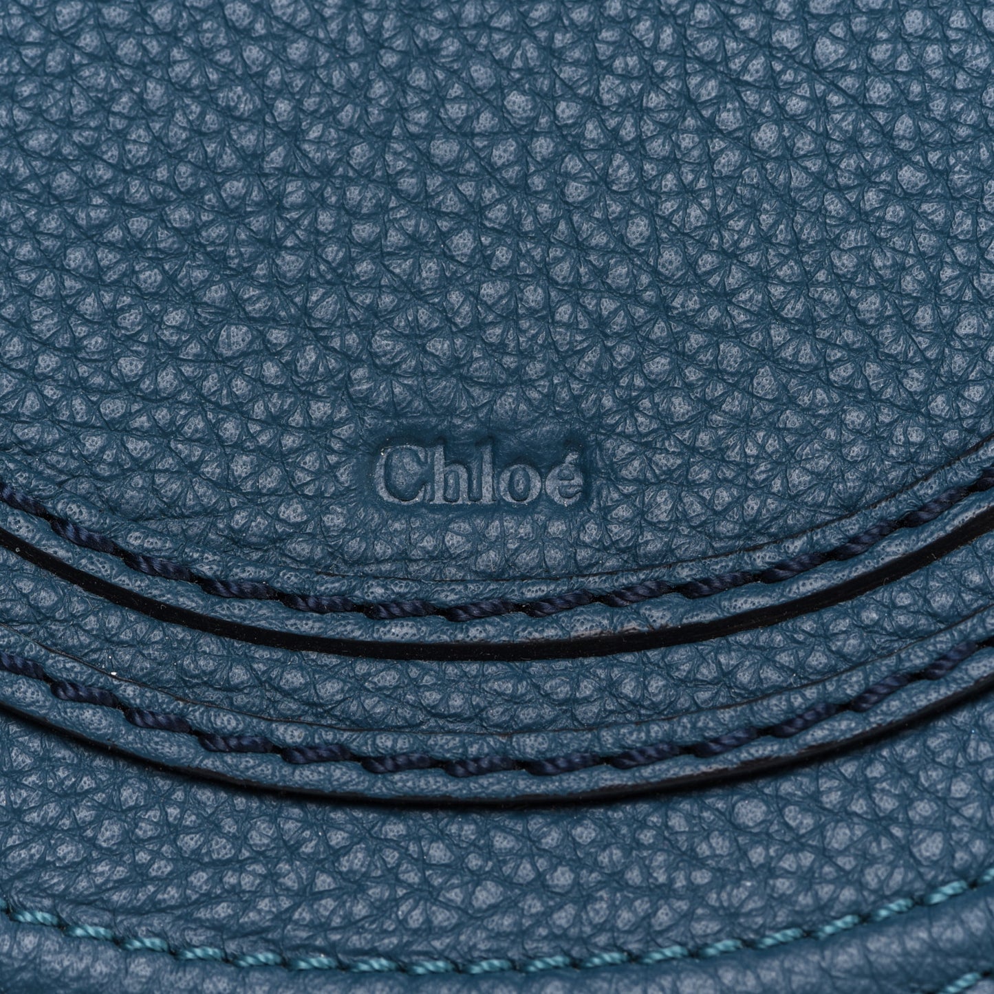 Calfskin Mini Marcie Round Crossbody Bag Teal