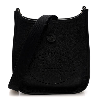 Hermes Taurillon Clemence Evelyne TPM Black 1 of 11