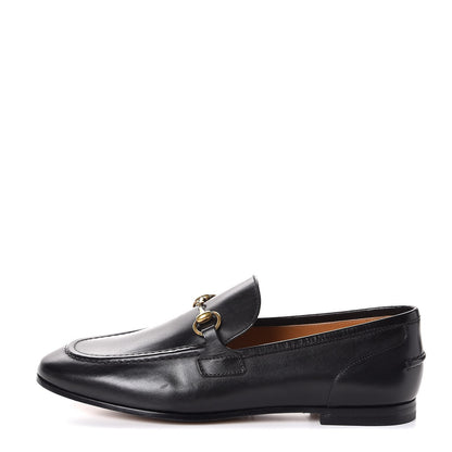 Gucci Calfskin Womens Jordaan Loafers 37 Black 1 of 10