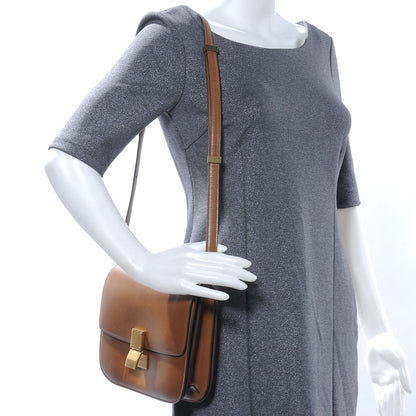 Celine Leather Medium Classic Box Flap Bag Camel 2 of 8