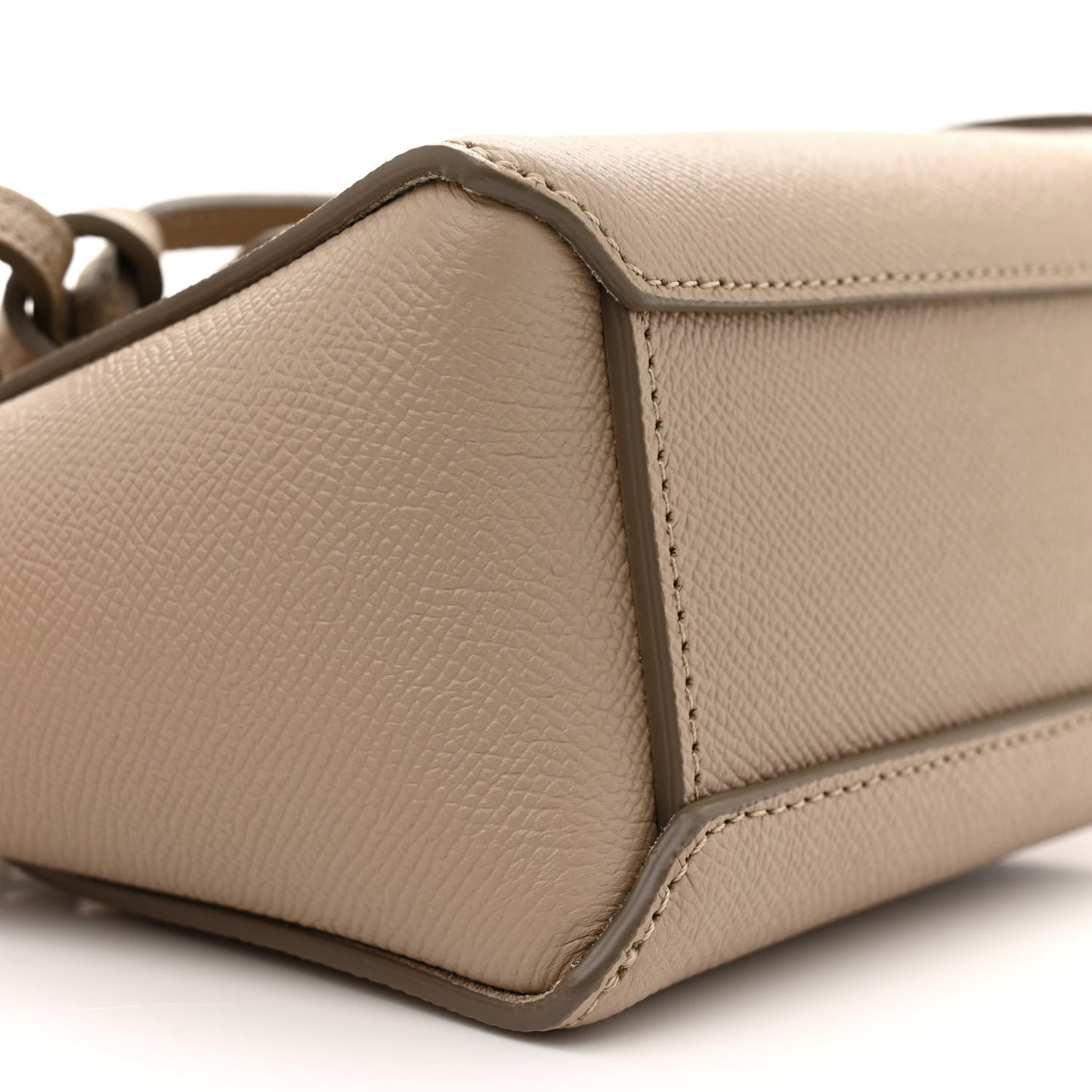Grained Calfskin Pico Belt Bag Light Taupe