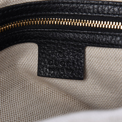 Gucci Pebbled Calfskin Medium Soho Chain Shoulder Bag Black 6 of 11