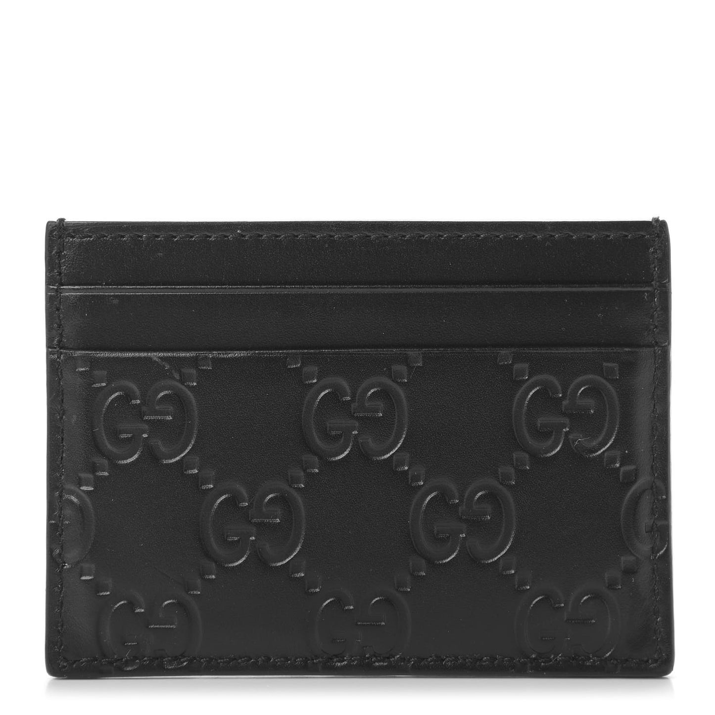 Guccissima Card Holder Black