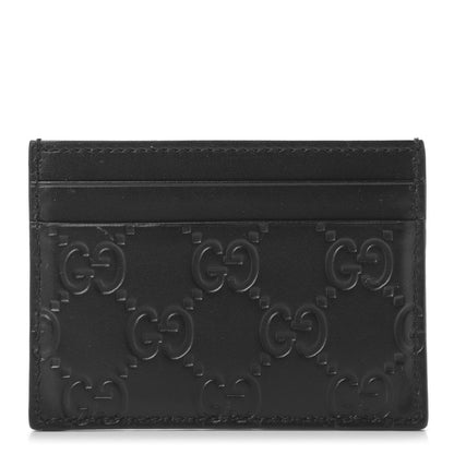 Gucci Guccissima Card Holder Black 1 of 6