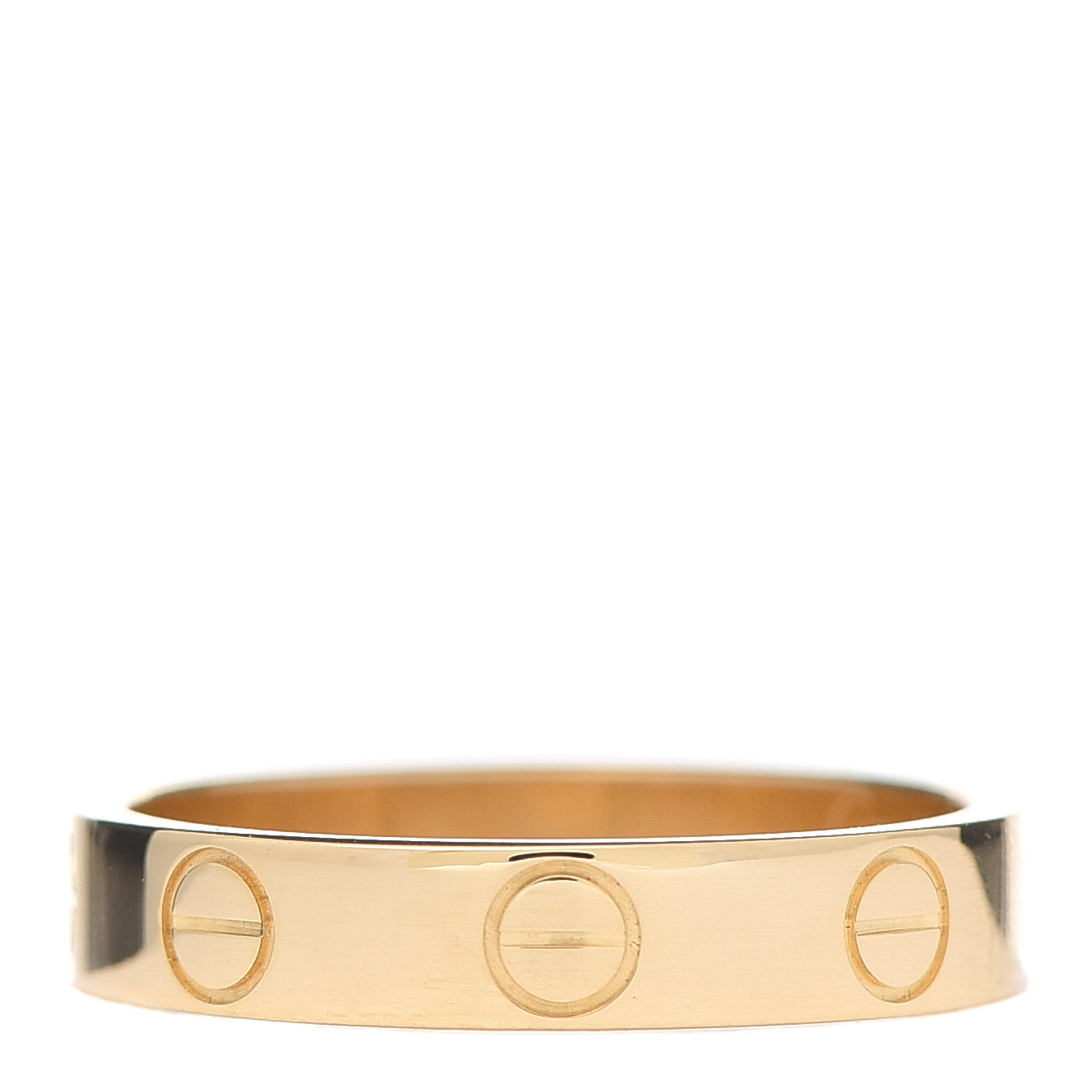 Cartier 18K Yellow Gold 3.5mm LOVE Wedding Band Ring 49 4.75 1 of 5