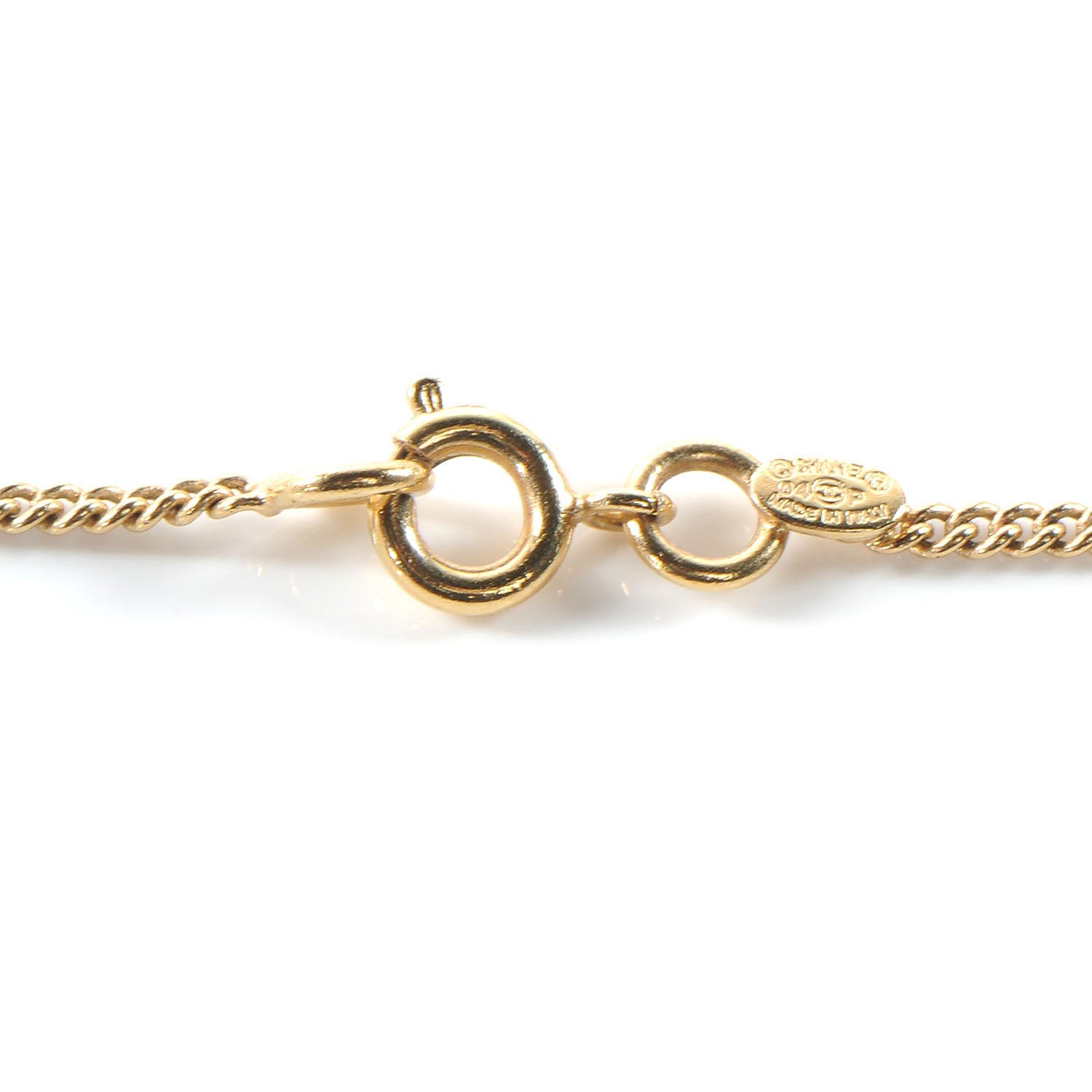 Chanel CC Heart Necklace Gold 4 of 4