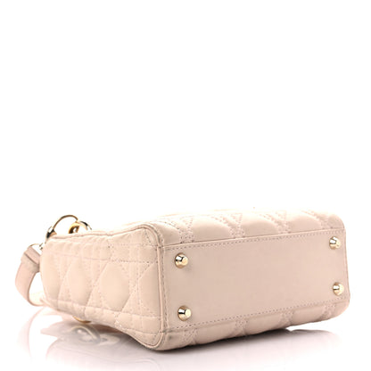 Christian Dior Lambskin Cannage Mini Lady Dior Rose Poudre 4 of 19