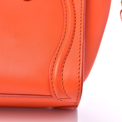 Celine Smooth Calfskin Nano Luggage Fluo Orange 17 of 18