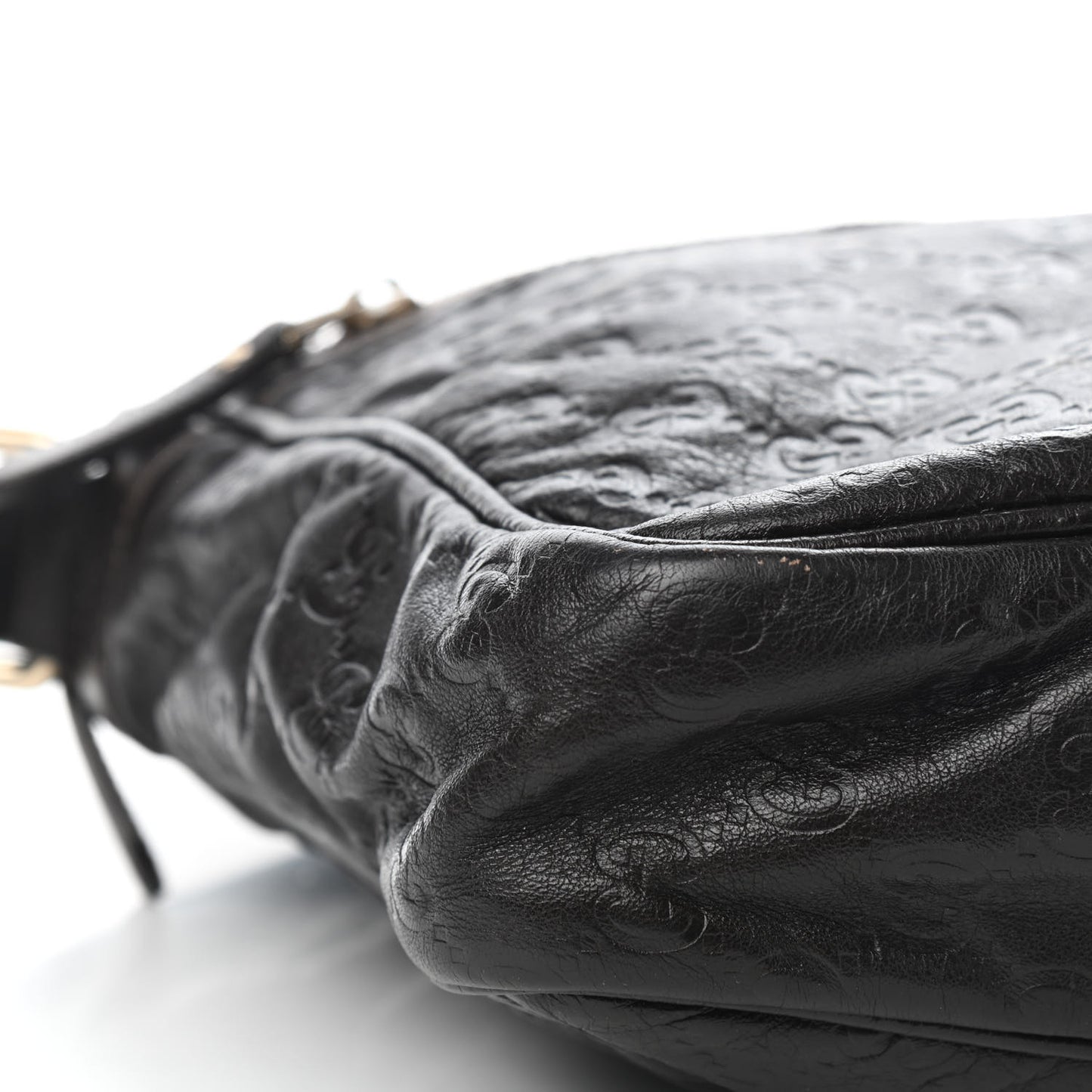 Guccissima Flat Messenger Bag Dark Brown