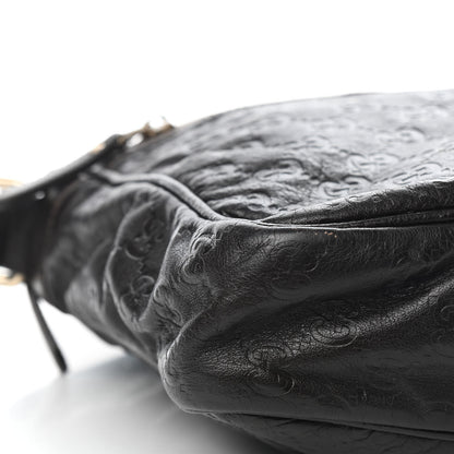 Gucci Guccissima Flat Messenger Bag Dark Brown 8 of 13