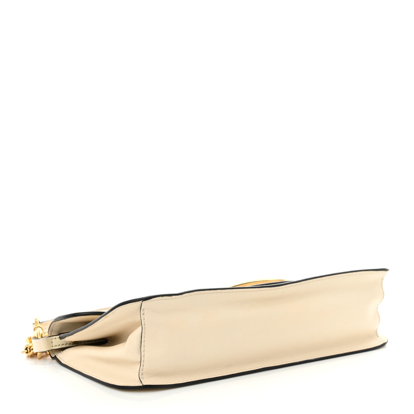 Calfskin Vlogo Loco Shoulder Bag Light Ivory