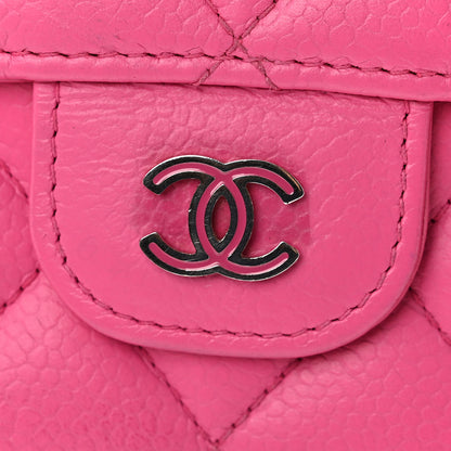 Chanel Caviar Quilted Large Flap Wallet Pink 10 of 10