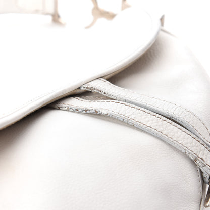 Christian Dior Calfskin Saddle Bag White 11 of 14