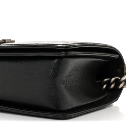 Chanel Caviar Quilted Medium Boy Flap Black 10 of 11