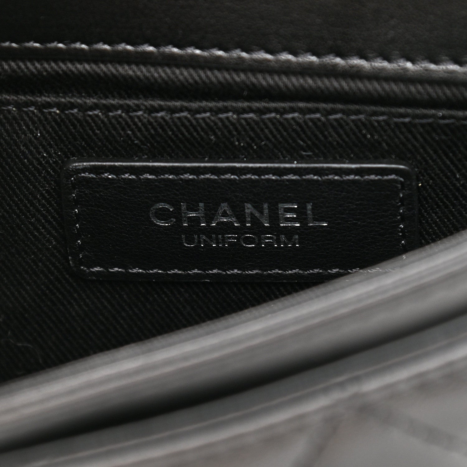 Chanel Calfskin Quilted CC Uniform Flap Belt Bag Black 6 of 12