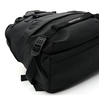 Balenciaga Nylon Logo Embroidered Medium Army Multicarry Backpack Black 8 of 10