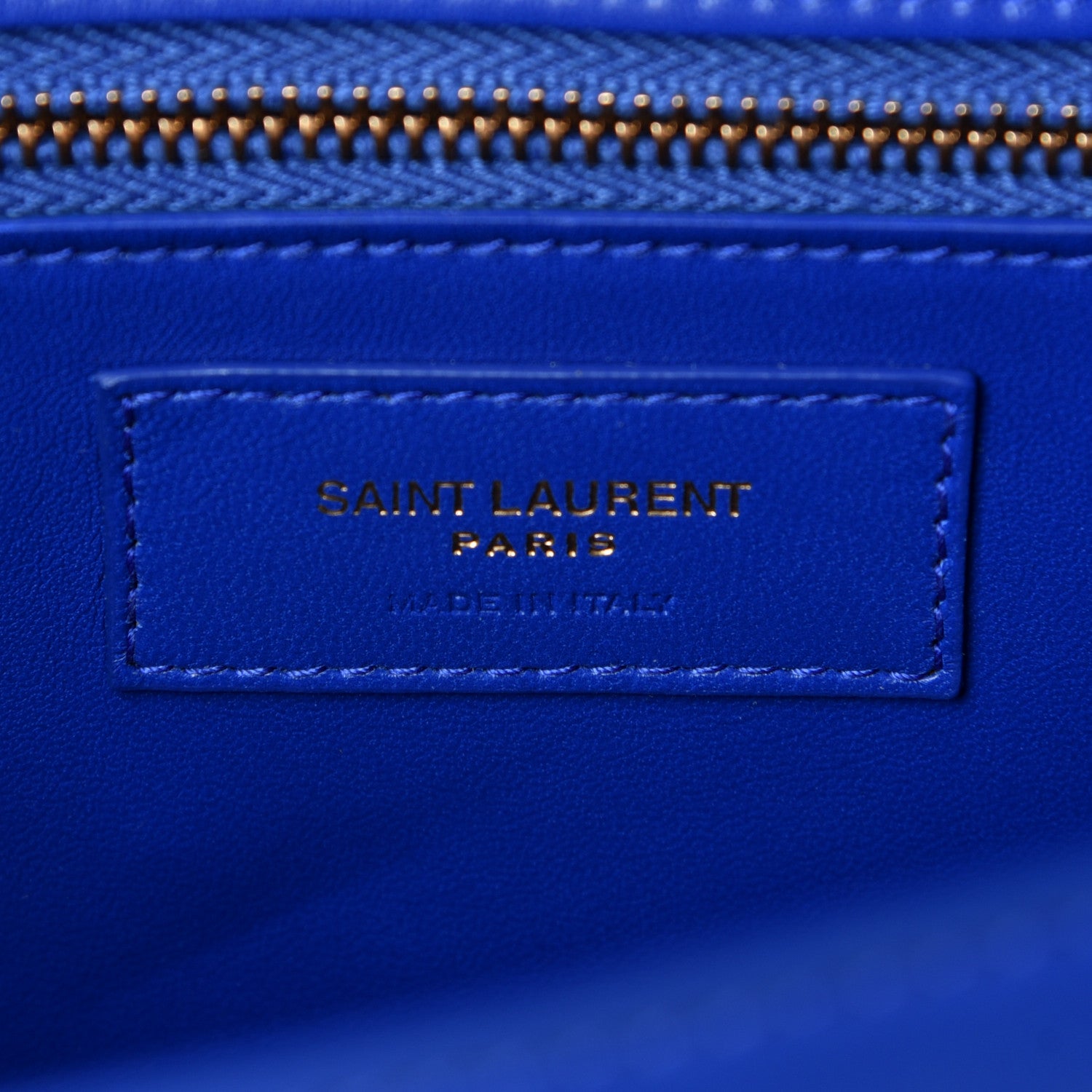 Saint Laurent Smooth Calfskin Carre Satchel Royal Blue 5 of 6