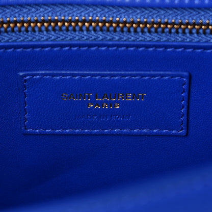 Saint Laurent Smooth Calfskin Carre Satchel Royal Blue 5 of 6