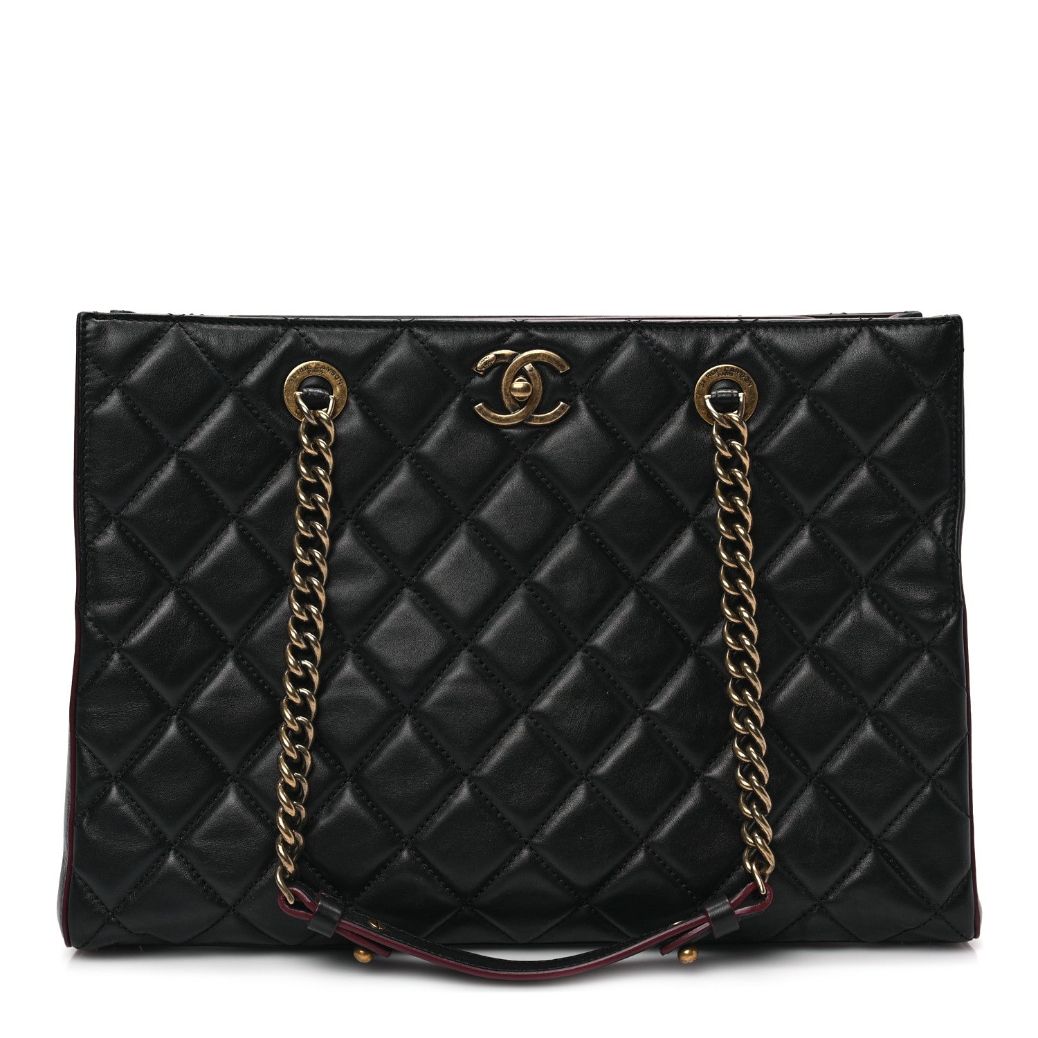Chanel Calfskin Quilted Perfect Edge Tote Black 1 of 9