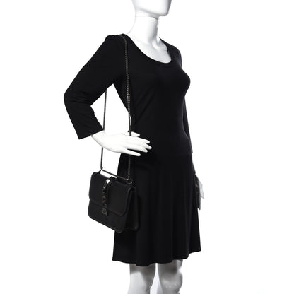 Valentino Garavani Vitello Medium Glam Lock Rockstud Flap Black 2 of 11