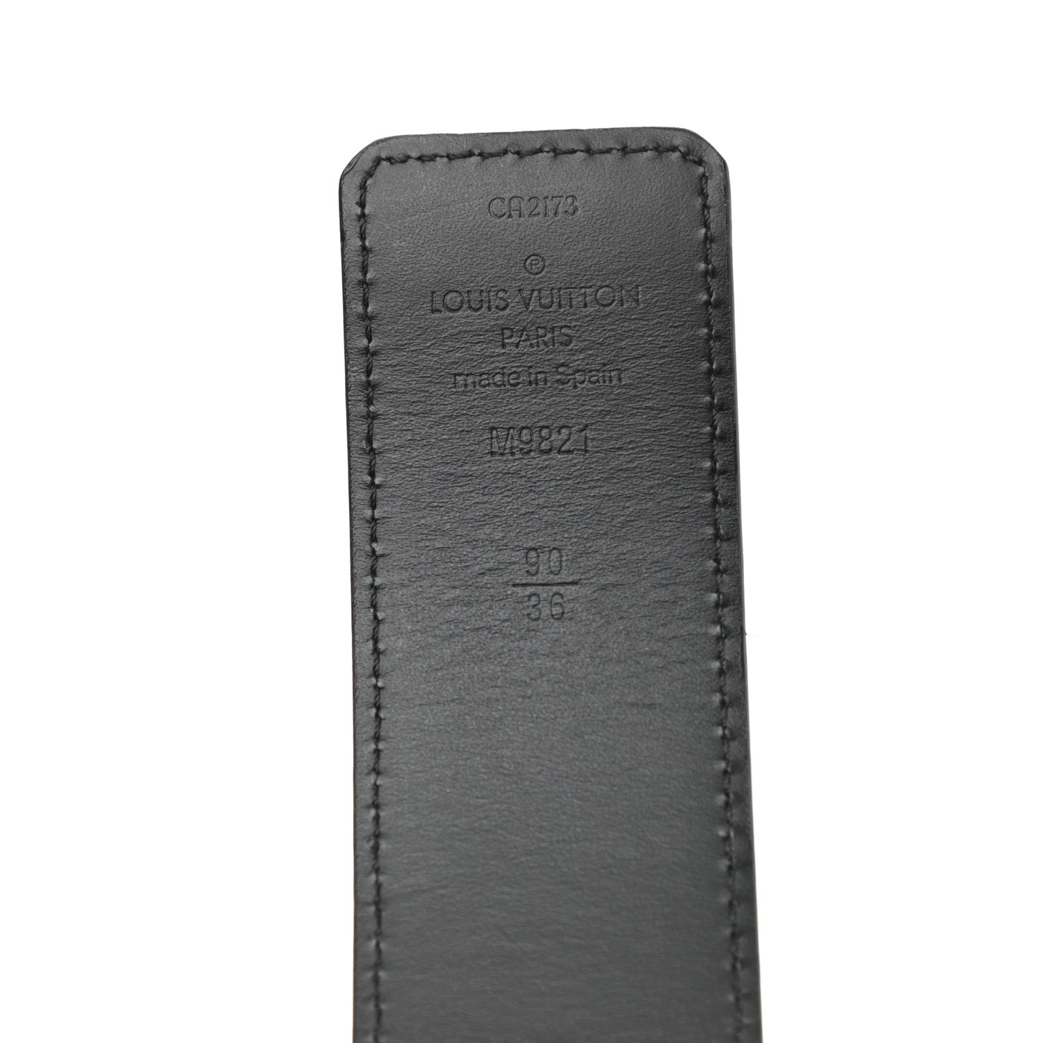 Louis Vuitton Calfskin Monogram 40mm LV Initiales Reversible Belt 90 36 Black 3 of 5