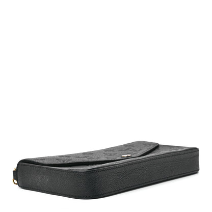 Louis Vuitton Empreinte Pochette Felicie Chain Wallet Black 5 of 14